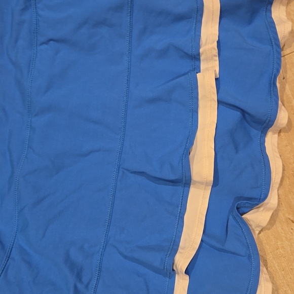 Lilly Pulitzer Luxletic Blue/White Zela Tiered Leisure Skort - Picture 8 of 9